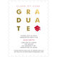 Red with Gold Foil Graduate Invitations Image 3 of 5